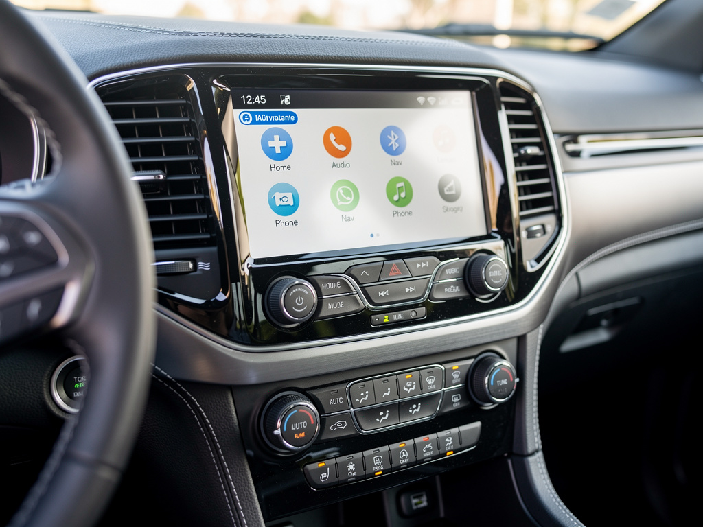 Jeep Grand Cherokee Uconnect touchscreen dashboard