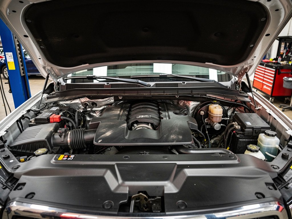 Jeep Wagoneer V8 engine bay