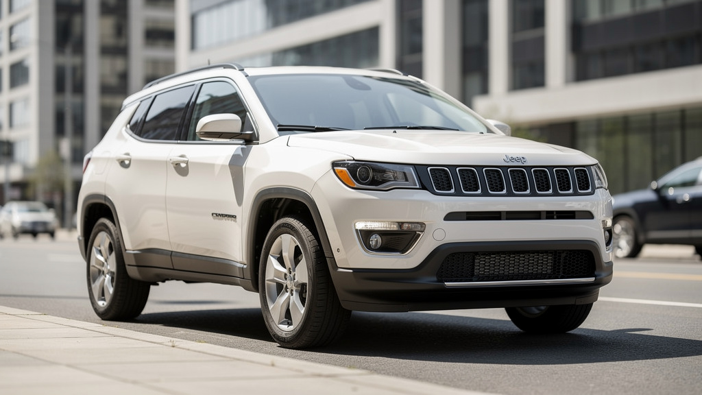 Jeep Compass parked on a city street